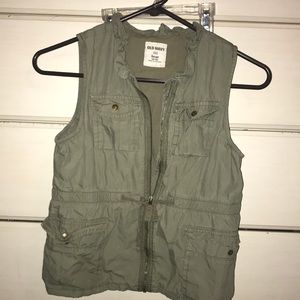 Old navy Army green vest